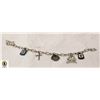 Image 1 : ESTATE 925 SILVER VINTAGE CHARM BRACLET-ESTATE