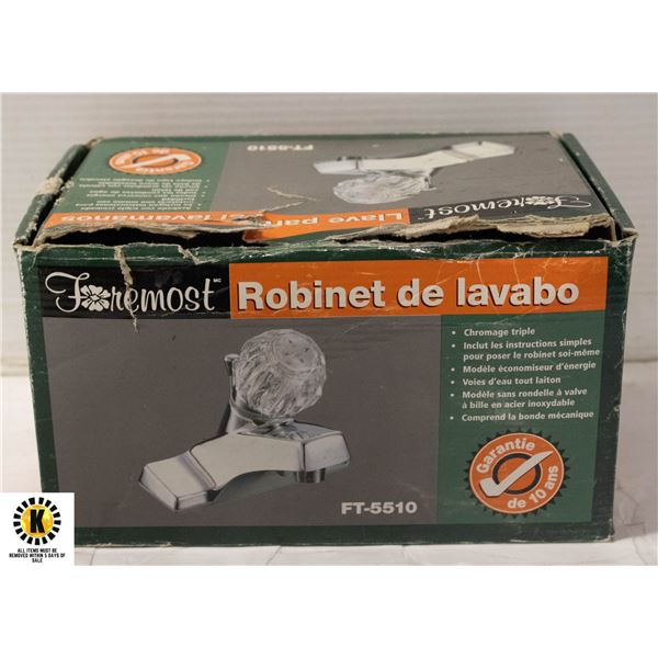 BATHROOM CHROME PLATED FAUCET IN BOX-ESTATE