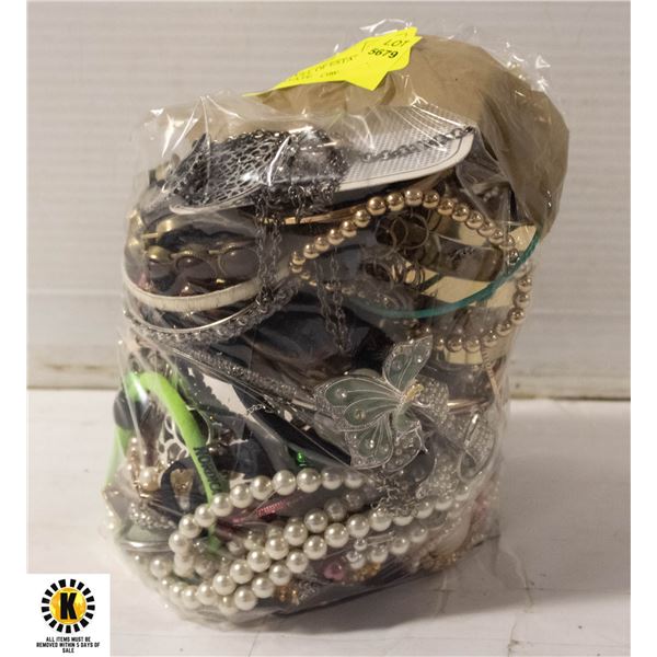 LARGE BAG FULL OF ESTATE JEWELRY-ESTATE