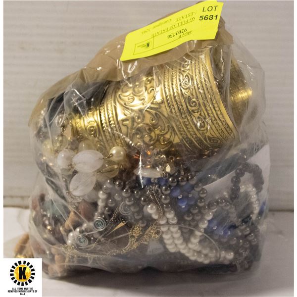 LARGE BAG FULL OF ESTATE JEWELRY-ESTATE