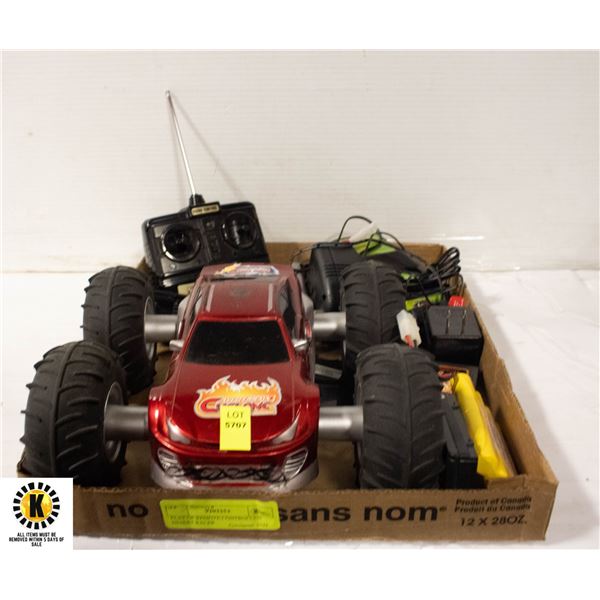 FLAT OF REMOTE CONTROLLED DESERT RACER
