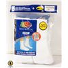Image 1 : WHITE CREW SOCKS 12-16 SIZE 6-PACK FRUIT OF LOOM N