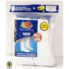 Image 1 : WHITE CREW SOCKS 12-16 SIZE 6-PACK FRUIT OF LOOM N