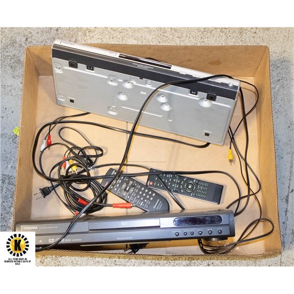 2 TOSHIBA DVD PLAYERS