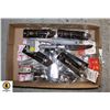 Image 1 : FLAT OF ASSORTED NEW PACKSOF FORKS,SPOONS ETC