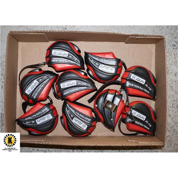 FLAT OF NEW TAPE MEASURES
