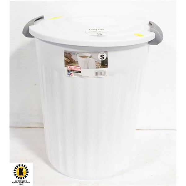 NEW 24QT STERILITE UTILITY GARBAGE CAN