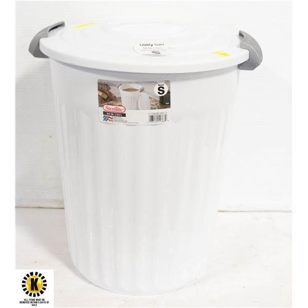 NEW 24QT STERILITE UTILITY GARBAGE CAN
