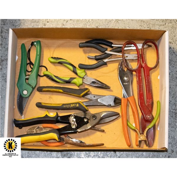 FLA OF WRENCHES AND CUTTERS