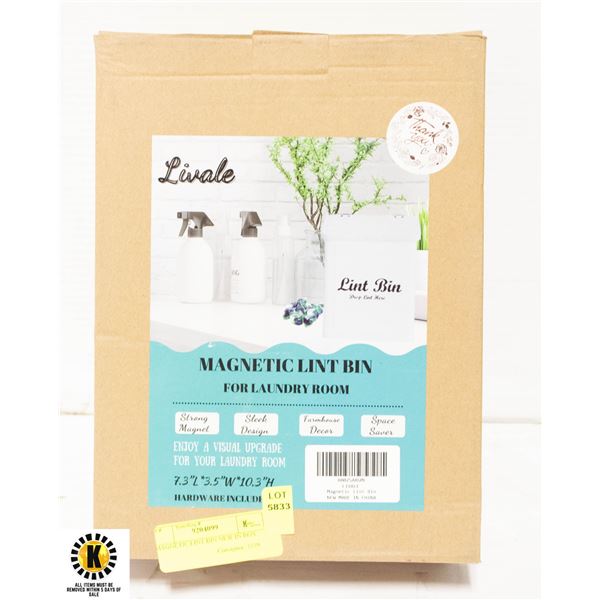 MAGNETIC LINT BIN NEW IN BOX