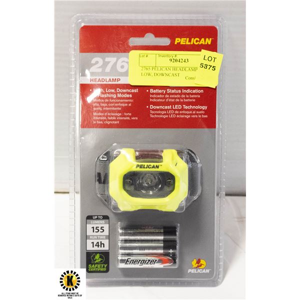 2765 PELICAN HEADLAMP HIGH, LOW, DOWNCAST