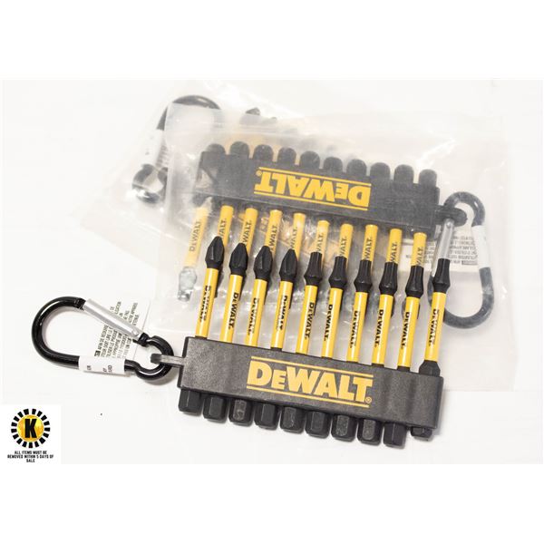 3 PACKS OF DEWALT SCREWDRIVER BITSÿ