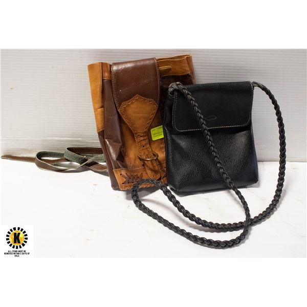 VINTAGE LEATHER BAGS TOGETHER-ESTATE