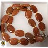 Image 1 : GOLDSTONE KNOTTED NECKLACE 18"