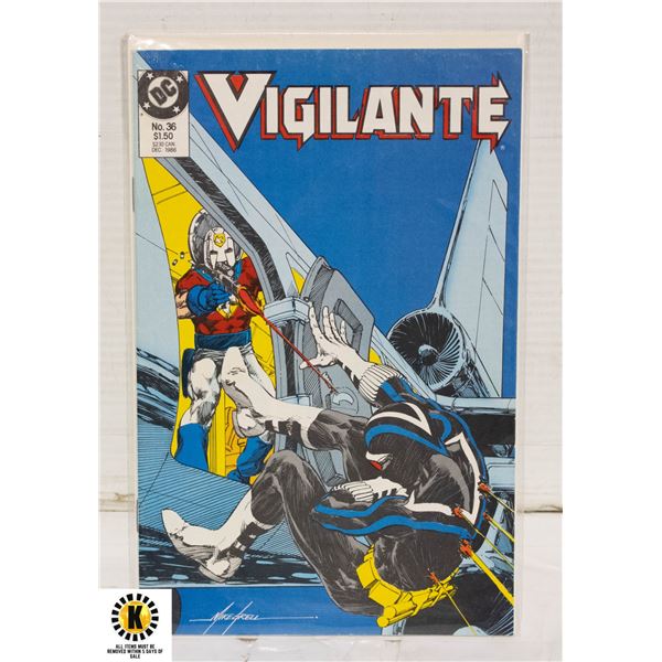 DC VIGILANTE #36 COMIC, 1ST PEACEMAKER MEETING