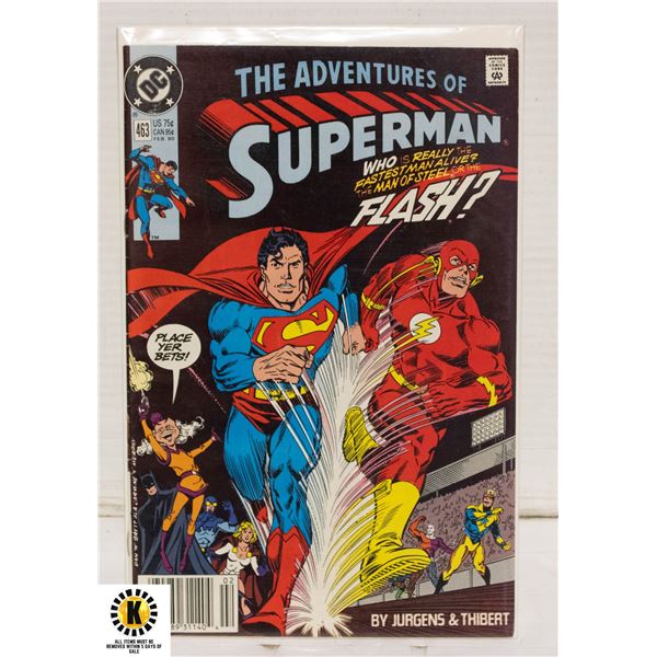 DC ADVENTURES OF SUPERMAN #463 COMIC, NEWSSTAND