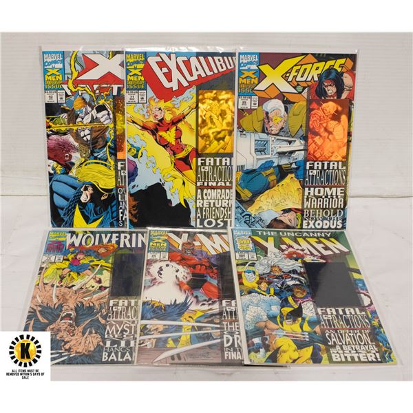 MARVEL X-MEN ANNIVERSARY HOLOGRAM COMIC LOT