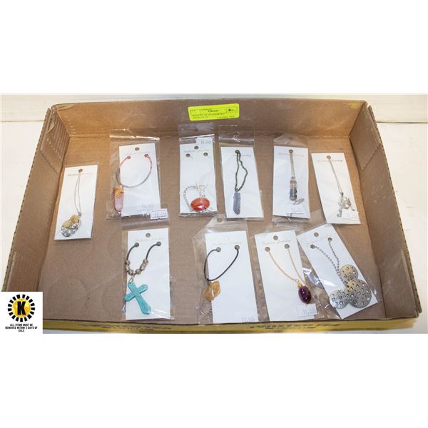 BAG LOT OF 10 ASSORTED NECKLACES