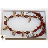Image 1 : PICTURE AND RED JASPER NECKLACE 18"