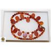 Image 1 : CARNELIAN NECKLACE 20" MAGNETIC CLASP