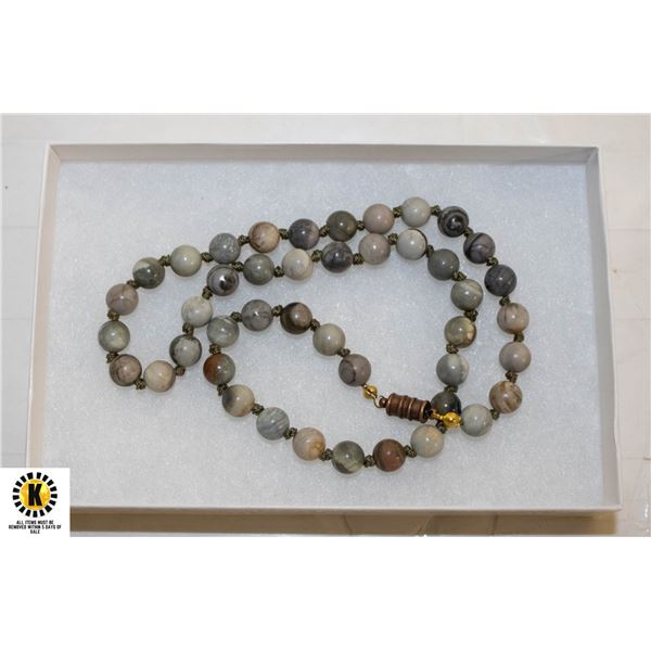 PICASSO JASPER NECKLACE 19",  MAGNETIC CLASP
