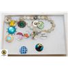 Image 1 : AMAZONITE SNAP CHARM BRACELET & 13 SNAP CHARMS