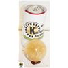 Image 1 : YELLOW OPTICAL CALCITE 61MM SPHERE 332G W/STAND