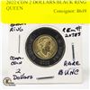 Image 1 : 2022 CDN 2 DOLLARS BLACK RING QUEEN