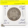 Image 1 : 1919C CDN-NFLD 50 CENTS SILVER