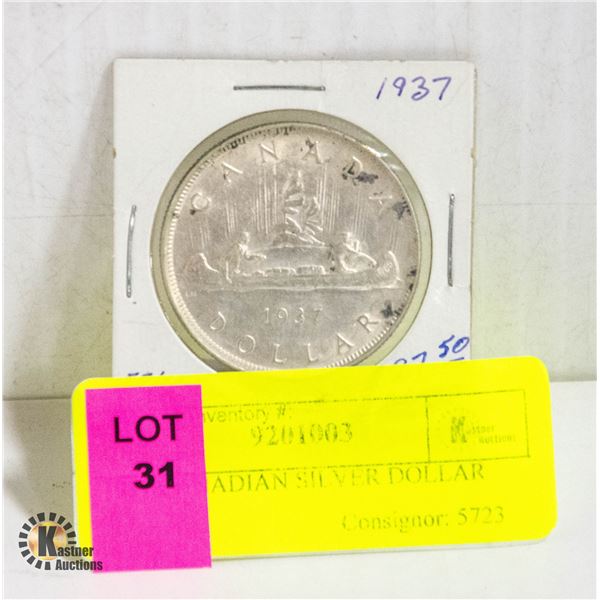 1937 CANADIAN SILVER DOLLAR