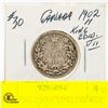 Image 1 : 1902 H CANADIAN KING GEORGE SILVER QUARTER