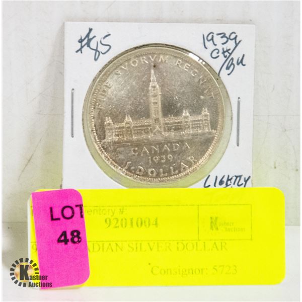 1939 CANADIAN SILVER DOLLAR