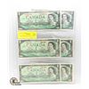 1967 CANADIAN $1 BILLS LOT OF 6