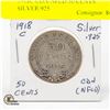 Image 1 : 1918C CDN-NFLD 50 CENTS SILVER