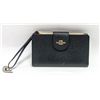 Image 1 : NEW BLACK COACH CORNER ZIP WRISTLET