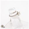 Image 2 : BZ1584-53 10K WHITE MOISSANITE RING SIZE 5.75
