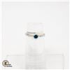 Image 1 : BZ1584-55 14K TREATED BLUE DIAMOND RING 0.3CT