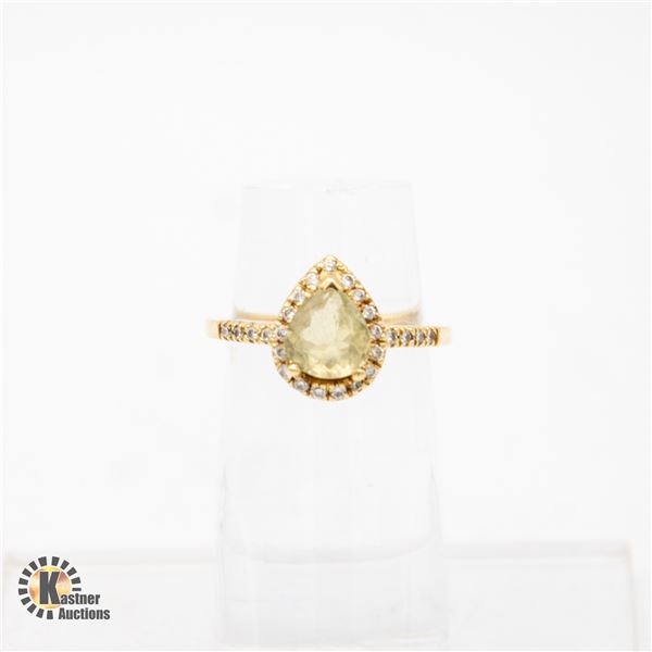 APPRAISED 14KT YELLOW GOLD ZULTANITE & DIAMOND