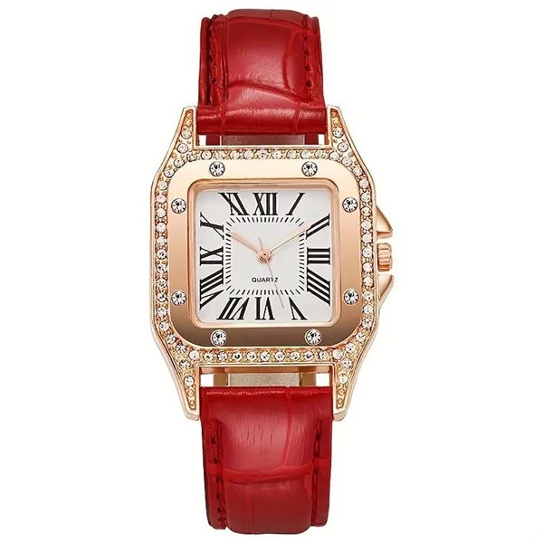 WOMEN CASUAL SQUARE SHAPED WATCH
