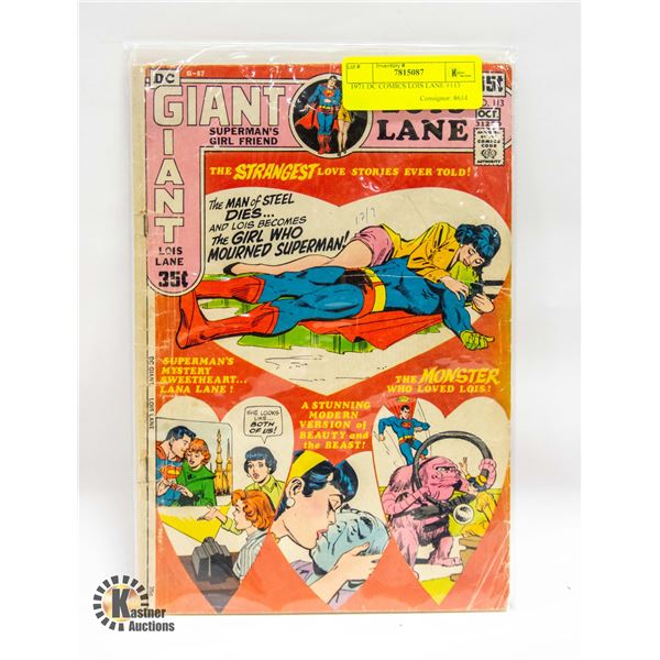1971 DC COMICS LOIS LANE #113
