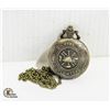 Image 1 : BRAND NEW BRONZE TONE POCKET WATCH WITH FIRE