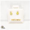 Image 1 : BZ1584-91 10K YELLOW GOLD PERIDOT/DIAMOND EARRINGS