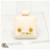 Image 1 : BZ1584-71 10K GOLD YELLOW SAPPHIRE EARRINGS