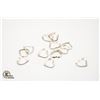 Image 1 : BZ1584-67 SILVER PACK OF 10 HEART PENDANTS