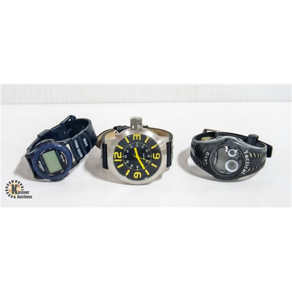3 MISCELLANEOUS WATCHES