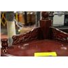 Image 2 : CURIO CORNER MAHOGANY STAND 5 TIER 16.5"X16.5"X55"