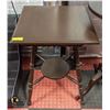 Image 1 : MAHOGANY ORNAMENTAL TABLE 22" X 22" X 29"
