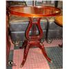 Image 1 : CLAW FOOT HARP TABLE 23" X 18" X 28"