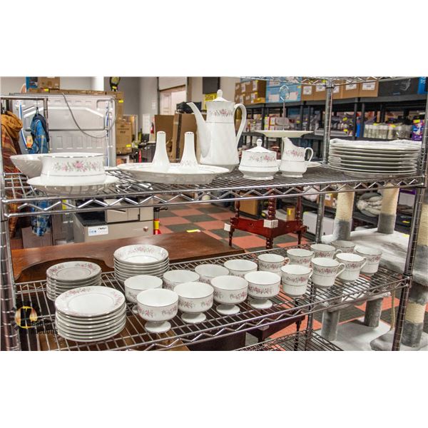 ROSE GARDEN CHINA SET 60 PIECES