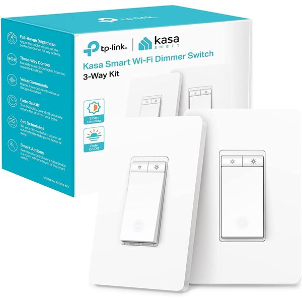 NEW KASA SMART 3-WAY DIMMER LIGHT SWITCH KIT
